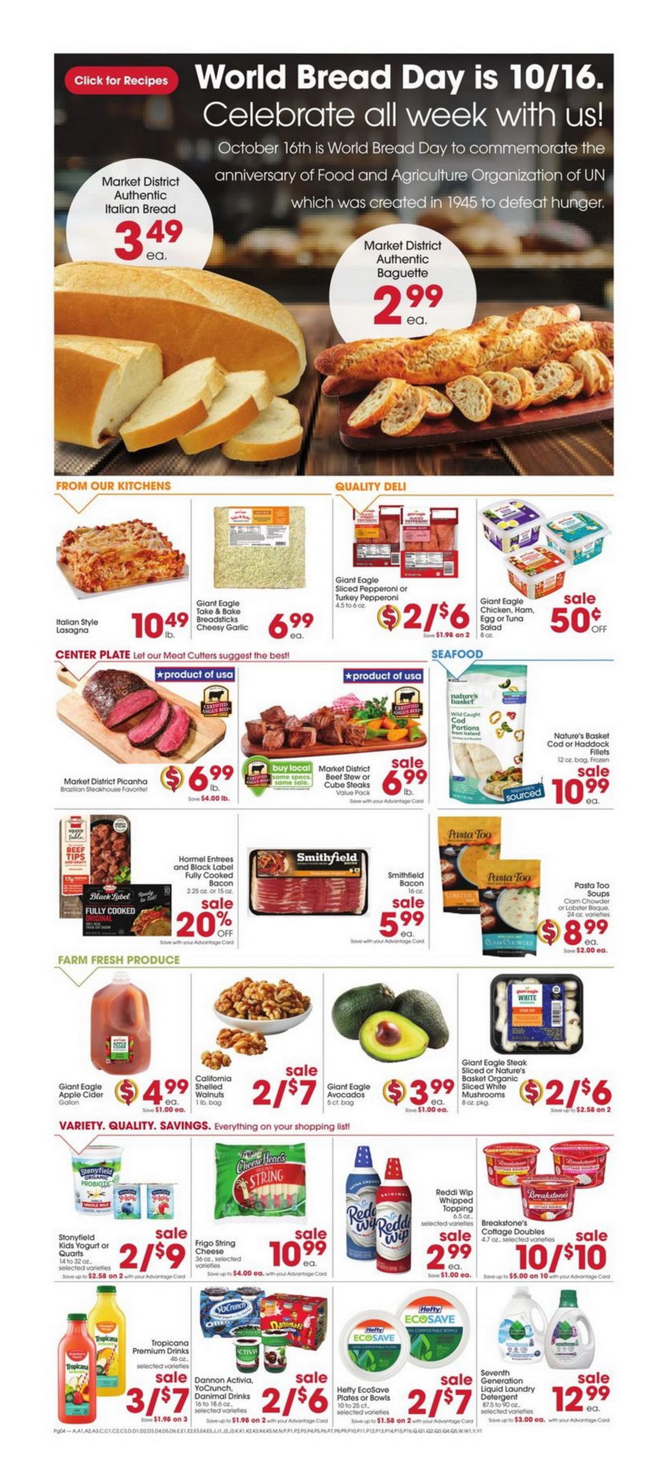 Giant Eagle Weekly Ad Oct 10 Oct 16, 2024