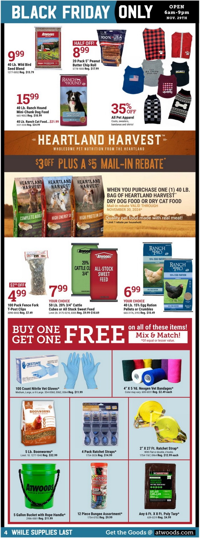 Atwoods Black Friday Ad Nov 29 Nov 29, 2024