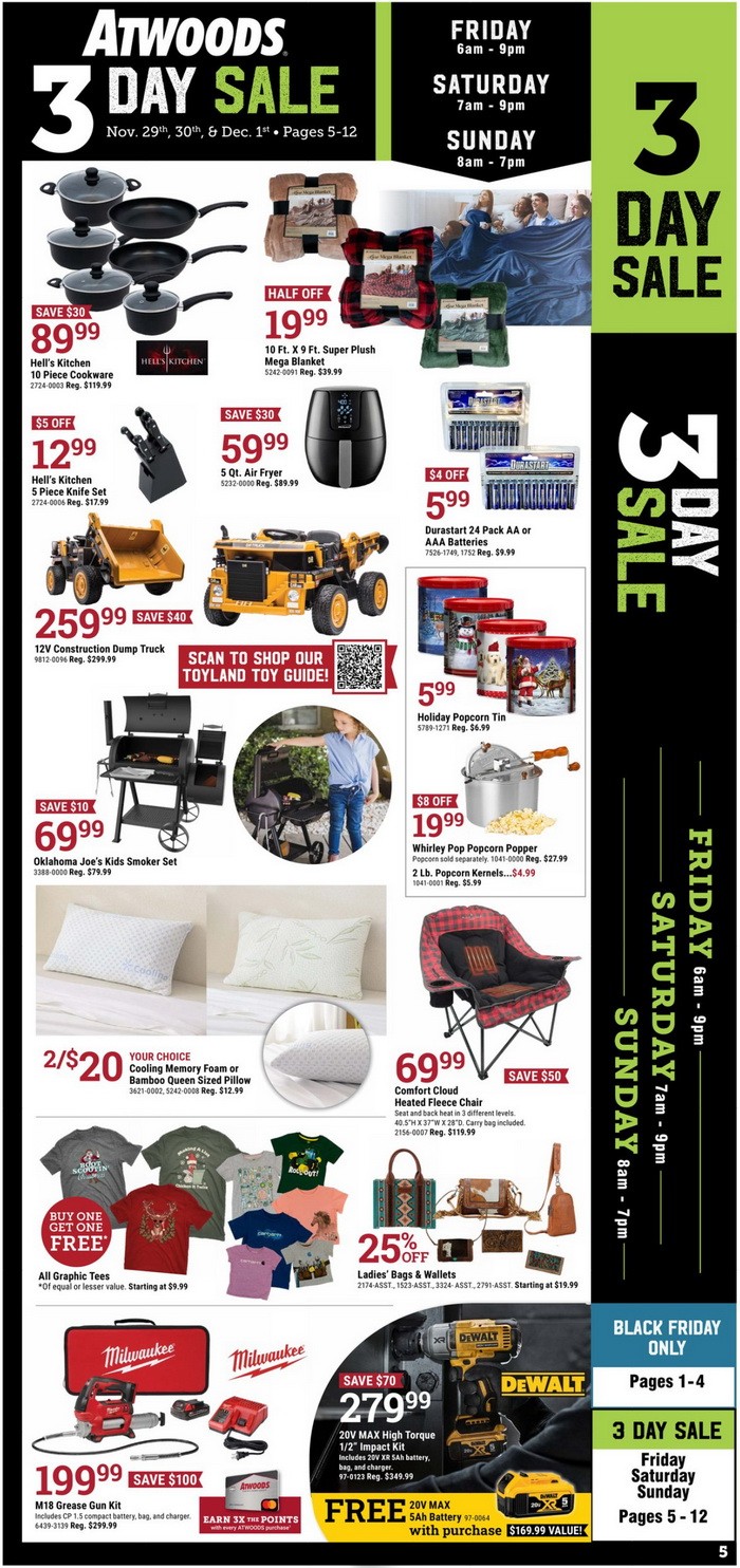 Atwoods 3Day Black Friday Ad Nov 29 Dec 01, 2024