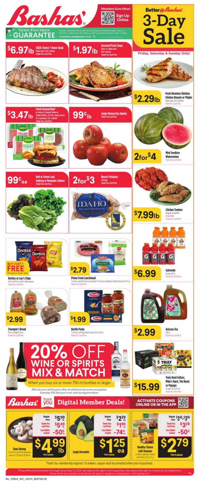 Bashas Weekly Ad Nov 06 Nov 12, 2024