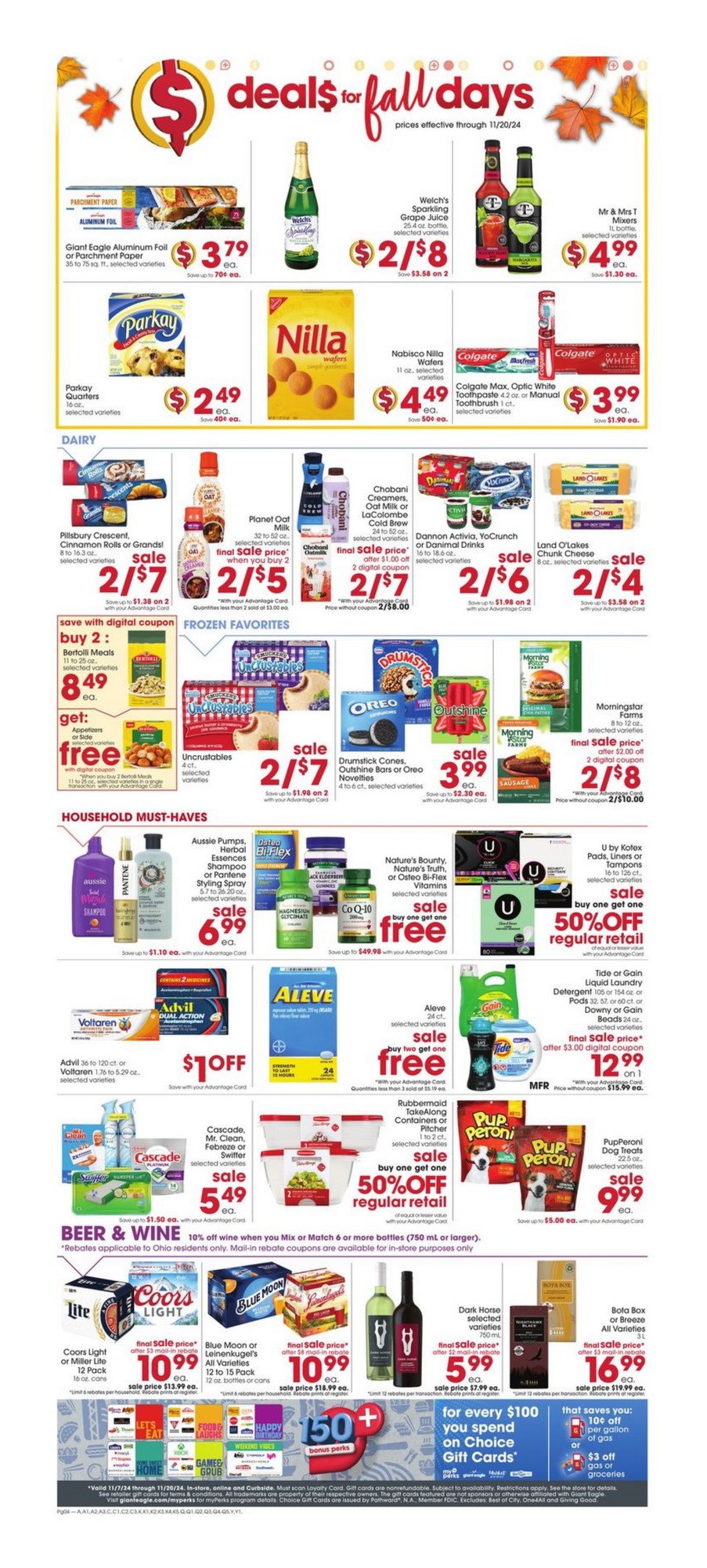 Giant Eagle Weekly Ad Nov 07 Nov 13, 2024