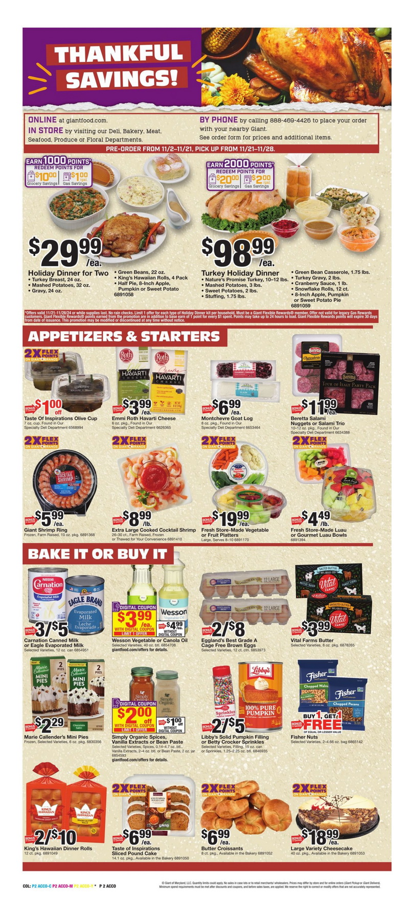 Giant Food Weekly Ad Nov 08 Nov 14, 2024