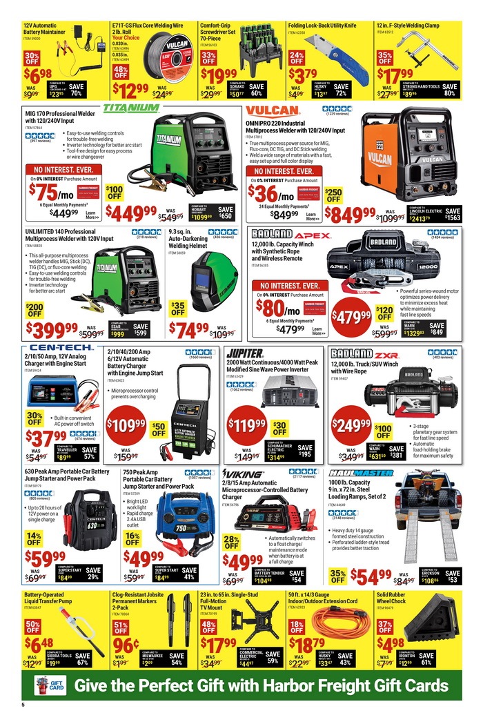 Harbor Freight Black Friday Sale Nov 25 Dec 02, 2024