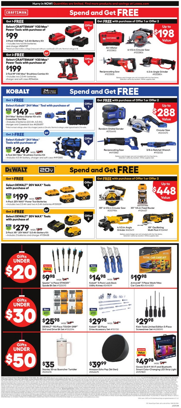 Lowe's In Store Promotion Ad Nov 07 Nov 20, 2024 (Black Friday