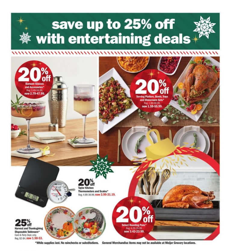 Meijer Holiday Ad Nov 10 – Nov 16, 2024 (Thanksgiving Day Promotion ...