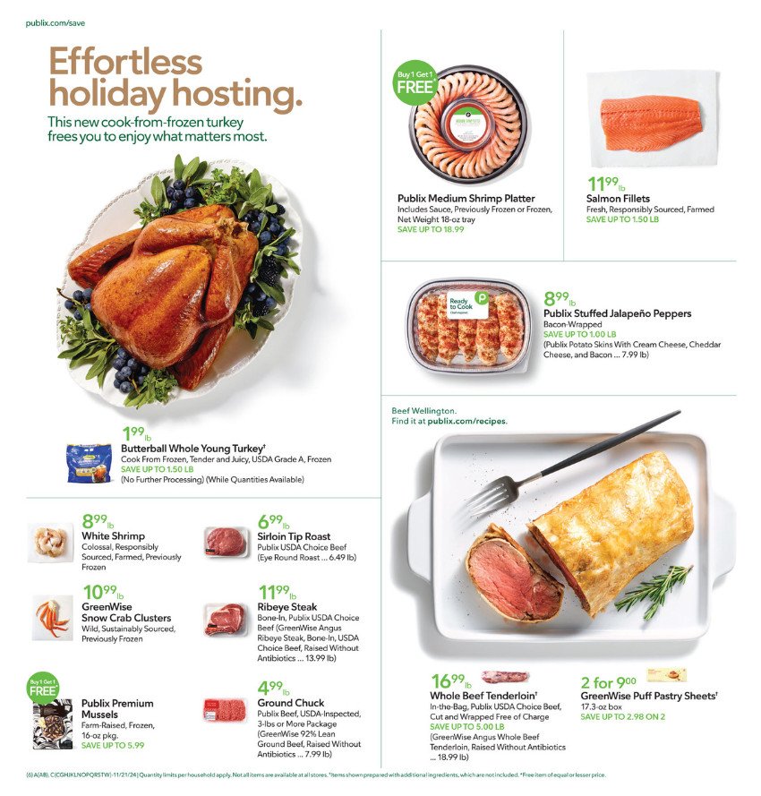 Publix Weekly Ad Nov 20 – Nov 27, 2024 (Thanksgiving Promotion Included)