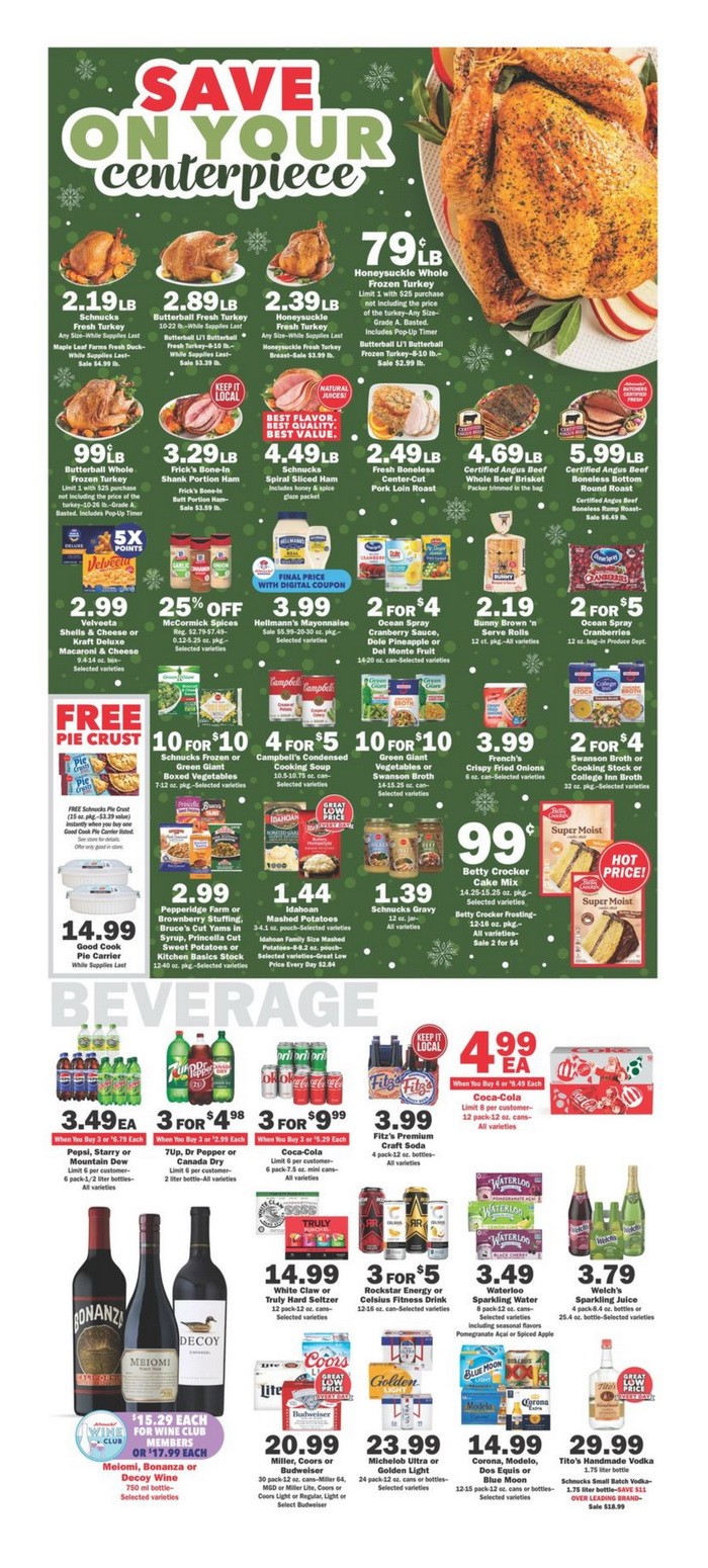 Schnucks Weekly Ad Nov 20 Nov 27, 2024 (Thanksgiving Promotion Included)