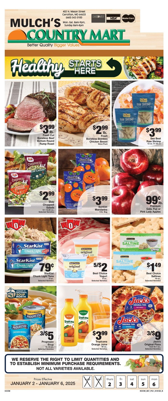 Country Mart Weekly Ad Jan 02 – Jan 06, 2025