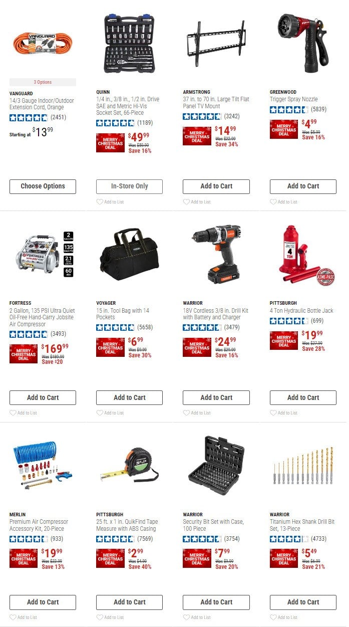 Harbor Freight Merry Christmas Sale Dec 24 – Dec 26, 2024