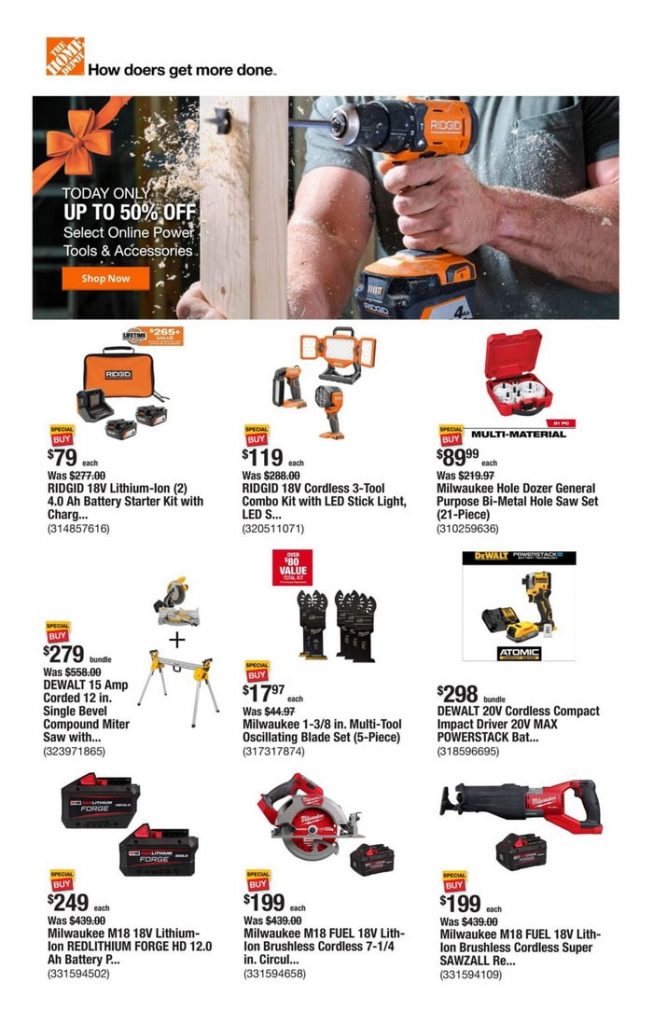 Home Depot Cyber Monday Deals Dec 02 Dec 02, 2024