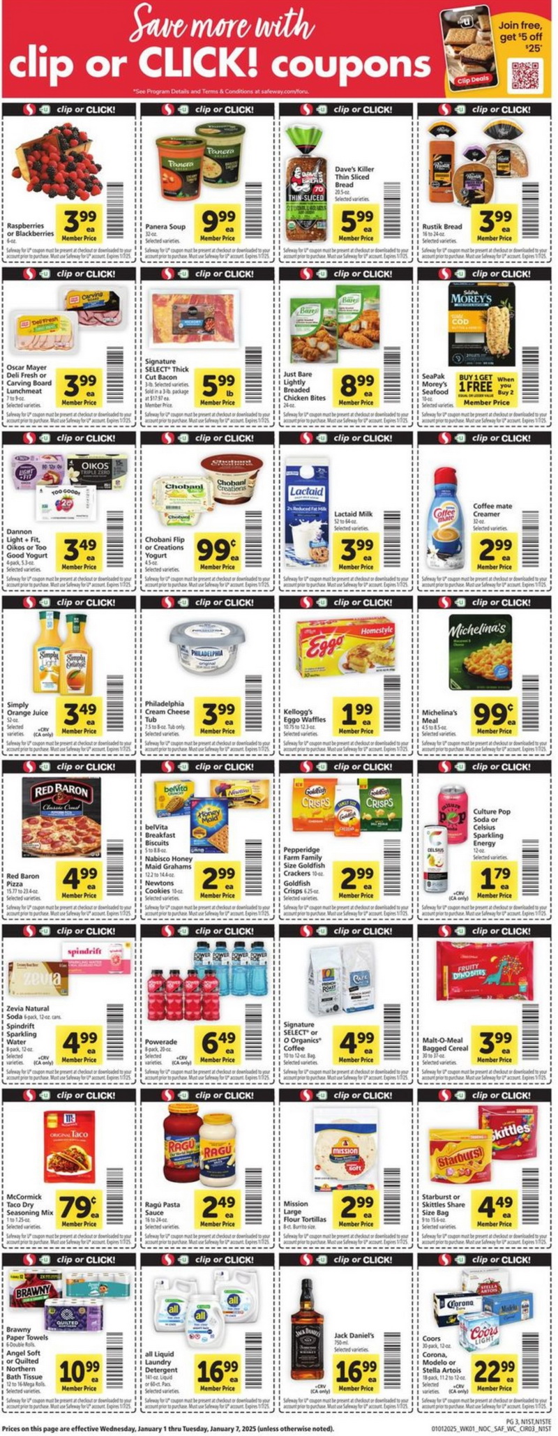 Safeway Weekly Ad Jan 01 Jan 07, 2025