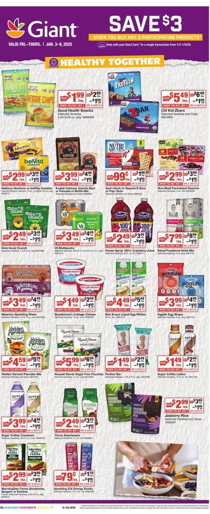 Giant Food Weekly Ad Jan 03 – Jan 09, 2025