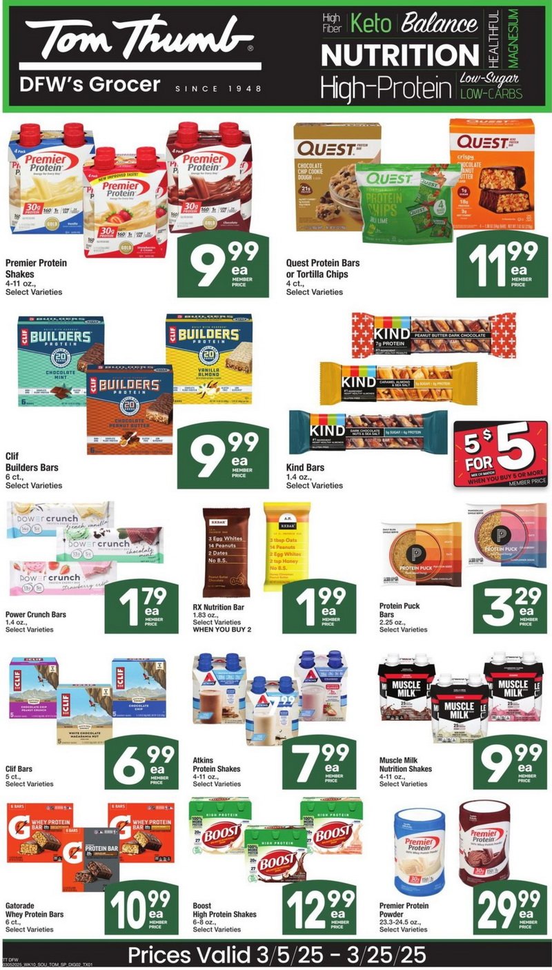 Tom Thumb Weekly Ad Mar 05 – Mar 11, 2025